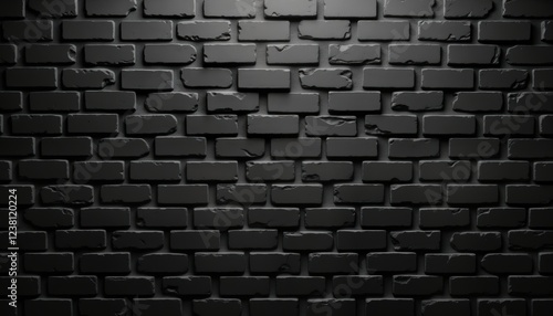 Dark brick wall pattern. Perfect background for design projects. Suitable for wallpaper cover page. Texture noticeable. Looks like old structure. Suitable for interior  exterior designs. Great