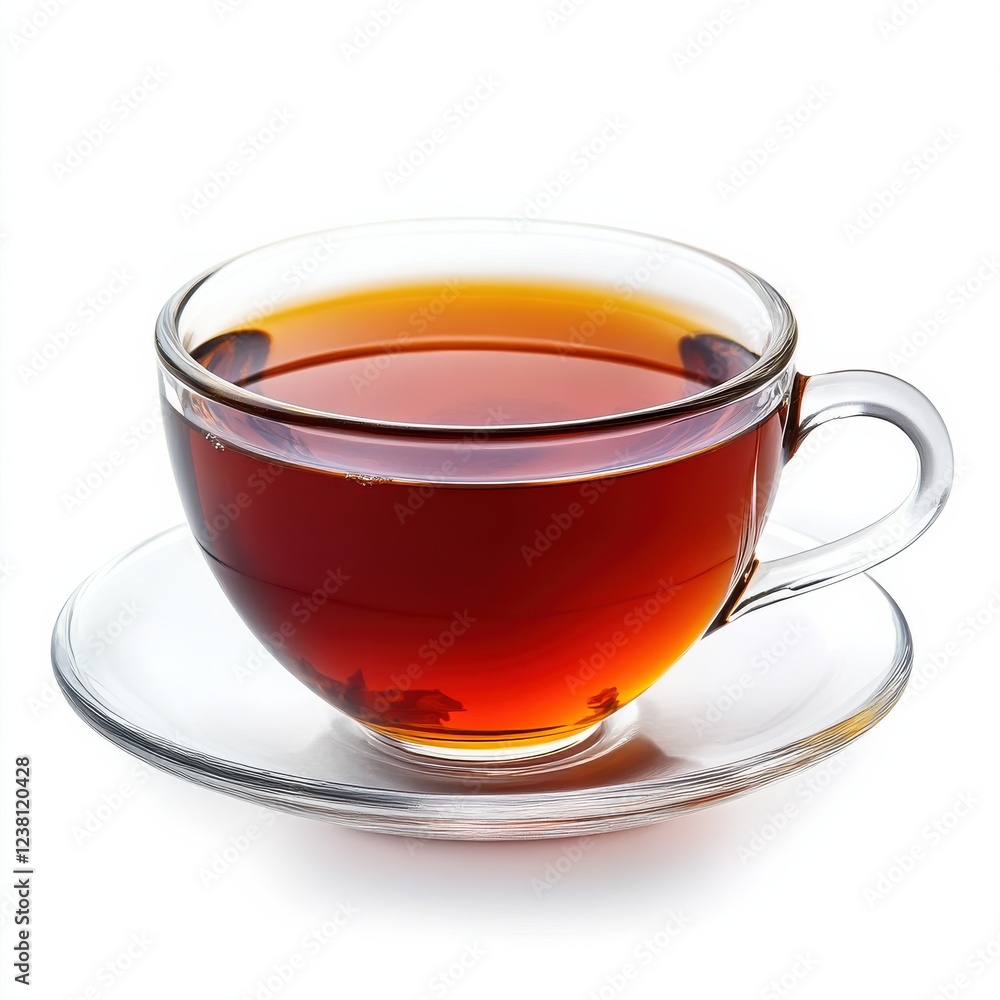 Clear Glass Cup with Hot Black Tea: A Simple Elegant Beverage Presentation for Food and Drink Insights Clear Glass Cup with Hot Black Tea: A Simple Elegant Beverage Presentation for Food and Drink Insights