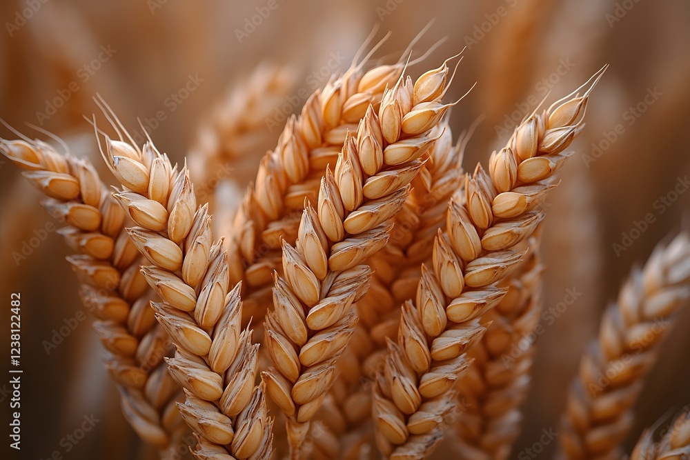 Φωτογραφία Golden Wheat Close-Up: Harvest Concept for Agriculture and Nature Photography