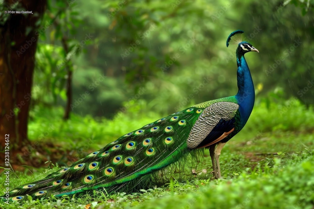 Peacock is the national bird of India.it is distinctive from other birds due to variation in its feathers. Peacock is the national bird of India.it is distinctive from other birds due to variation in its feathers.