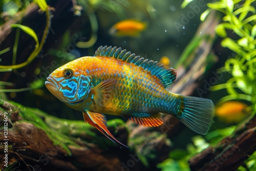 Peacock Cichlid or Emperor Cichlid, aulonocara nyassae photo