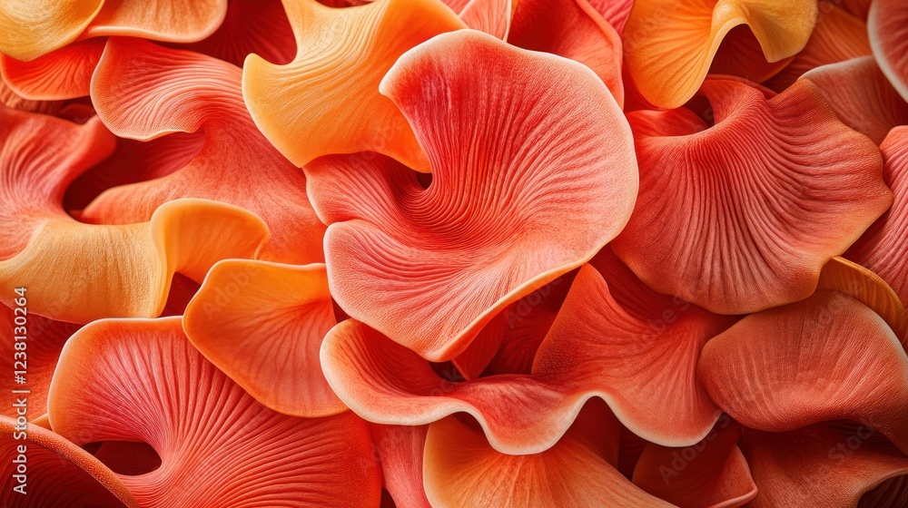 Vibrant Abstract Background of Flowing Petal-Like Shapes in Shades of Orange and Red Creating a Captivating Visual Experience Vibrant Abstract Background of Flowing Petal-Like Shapes in Shades of Orange and Red Creating a Captivating Visual Experience