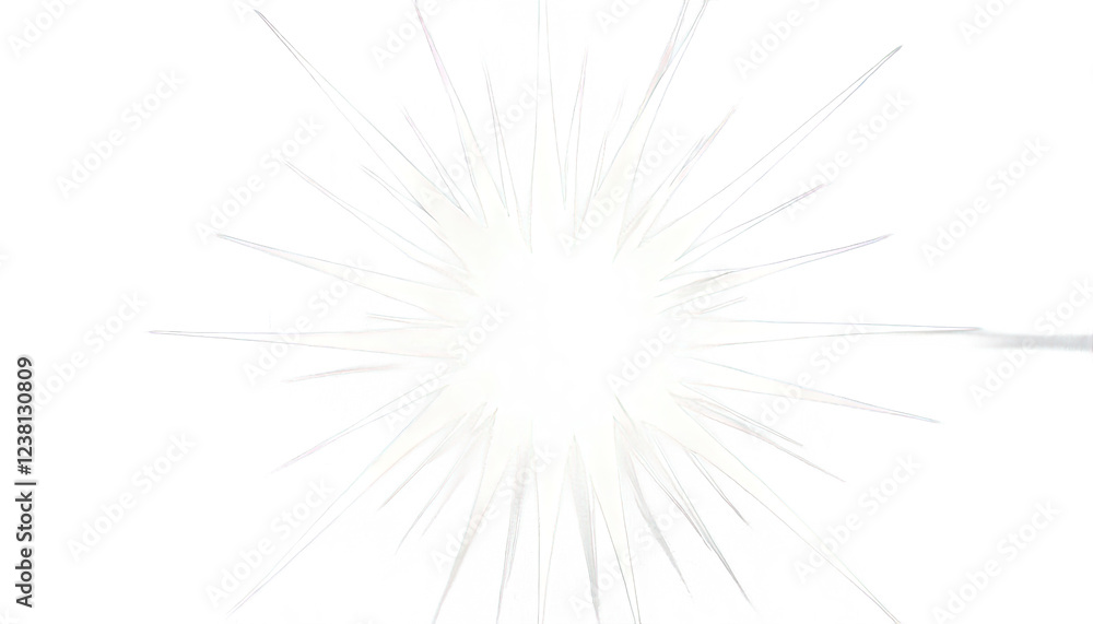 Obraz premium Abstract Burst of Light: A striking abstract image of a bright white lightburst radiating outward in a burst of energy, perfect for creating a sense of dynamism and excitement in your designs. 