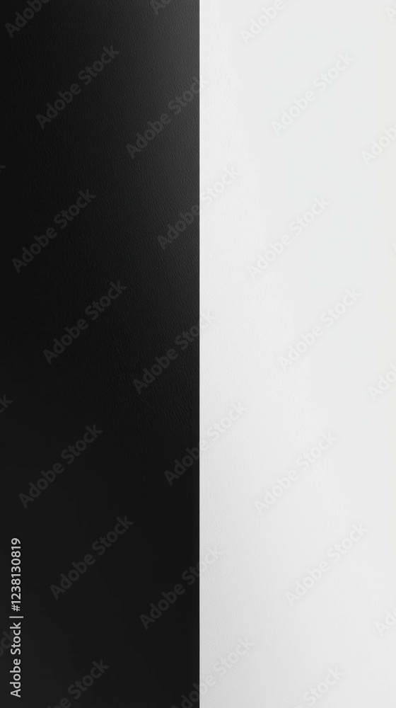 Abstract Design with Contrasting Black and White Panels for Art Abstract Design with Contrasting Black and White Panels for Art