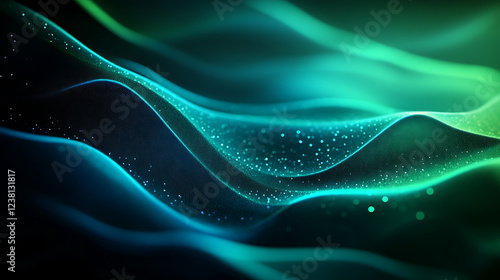 abstract blue background with waves