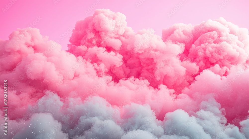 Pink and White Dreamy Clouds Background for Creative Designs Pink and White Dreamy Clouds Background for Creative Designs