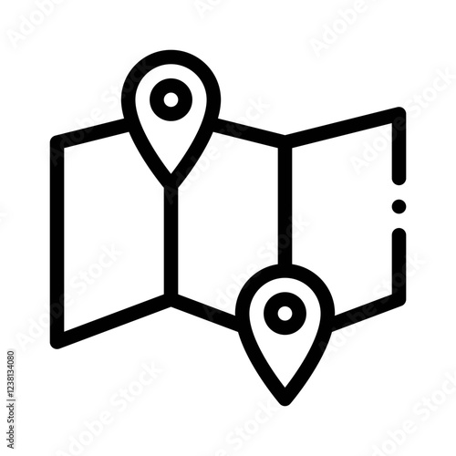 map line icon