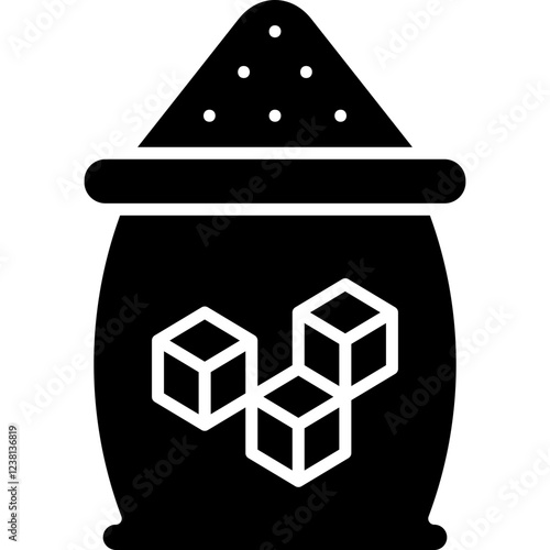Sugar icon single vector illustration