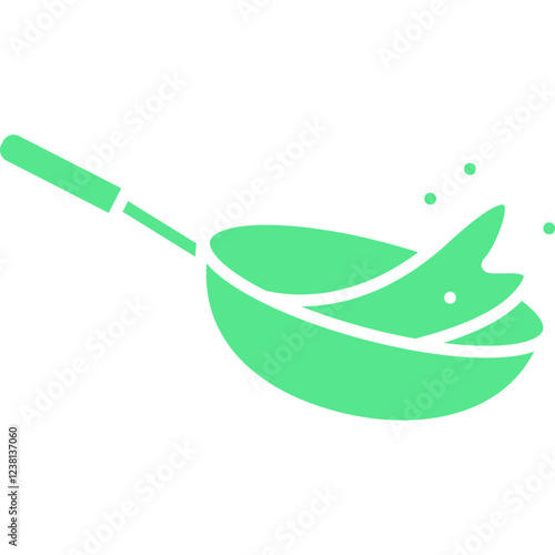 Fry icon single vector illustration