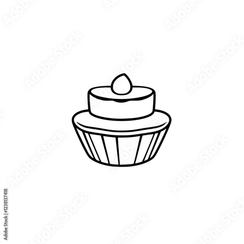 Scrumptious Cupcake: A Delightful Dessert. Sweet Pastry, Vanilla Icing, and Chocolate Sprinkles. Perfect for Birthdays and Celebrations!