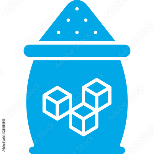 Sugar icon single vector illustration