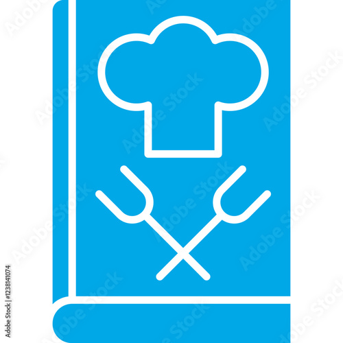 Cookbook icon single vector illustration