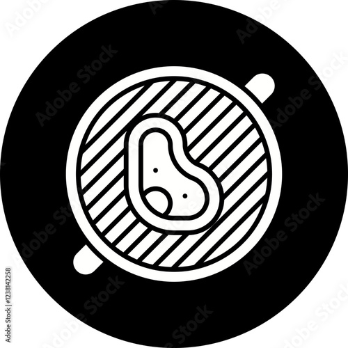 Grill icon single vector illustration