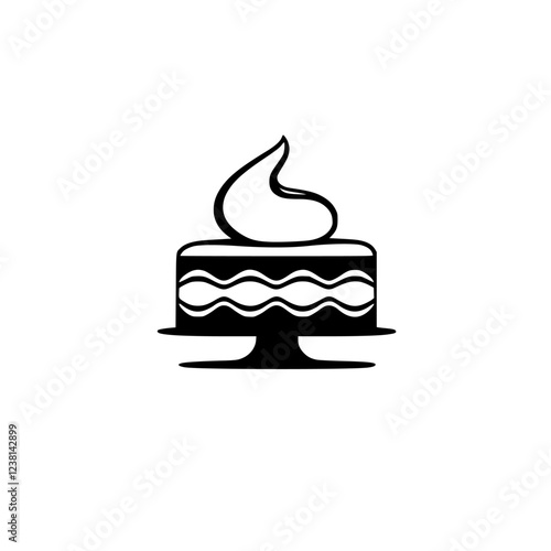 A delectable cake, a delightful dessert, sweet and creamy, perfect for any celebration. This image is perfect for bakeries, dessert shops, and food blogs.