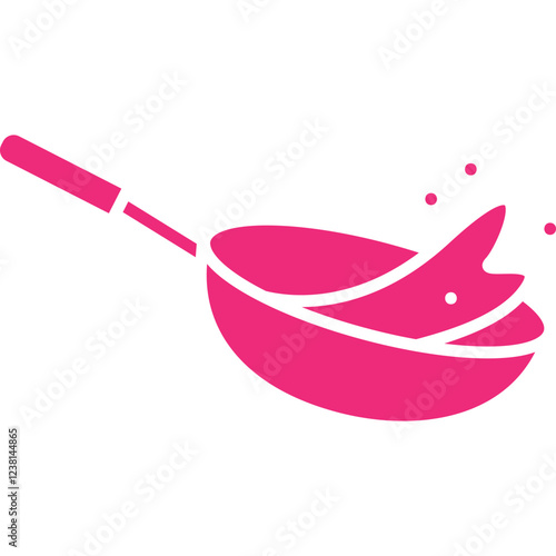 Fry icon single vector illustration