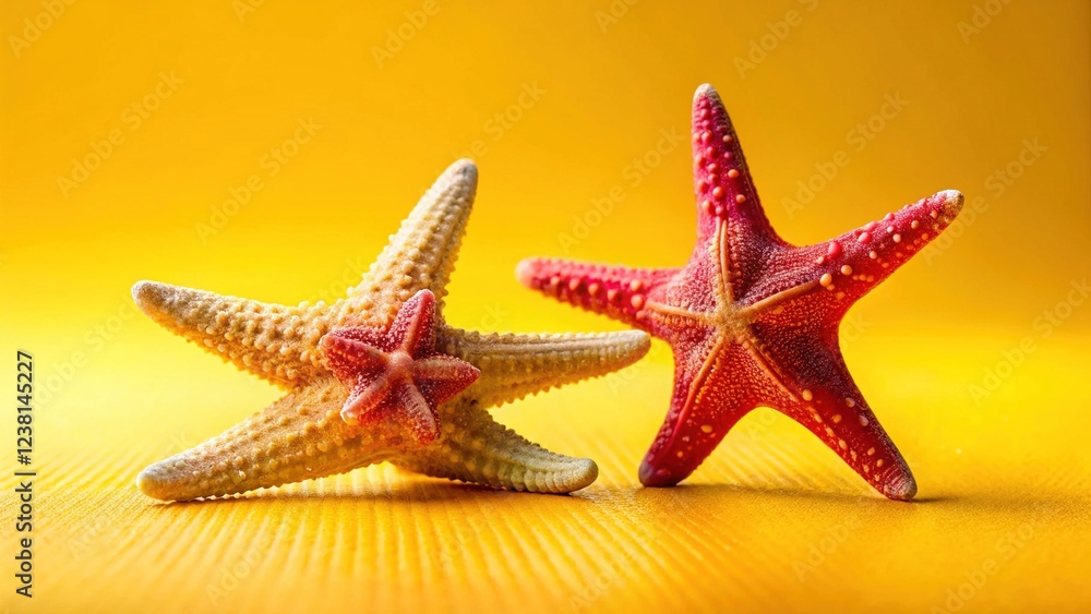 Tilt-Shift Starfish Summer Beach Studio Shot Tilt-Shift Starfish Summer Beach Studio Shot