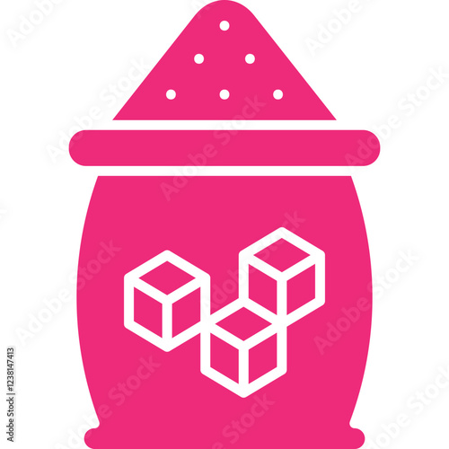 Sugar icon single vector illustration