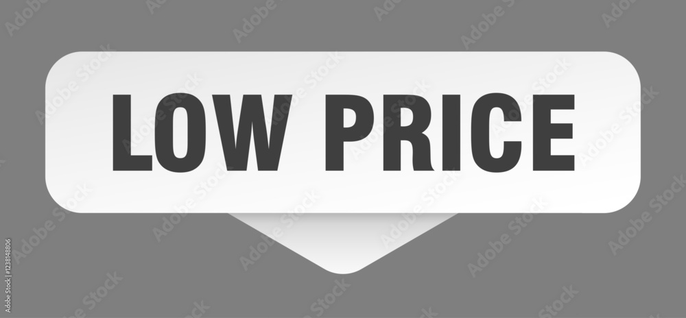 low price sticker. low price sign isolated on gray background low price sticker. low price sign isolated on gray background