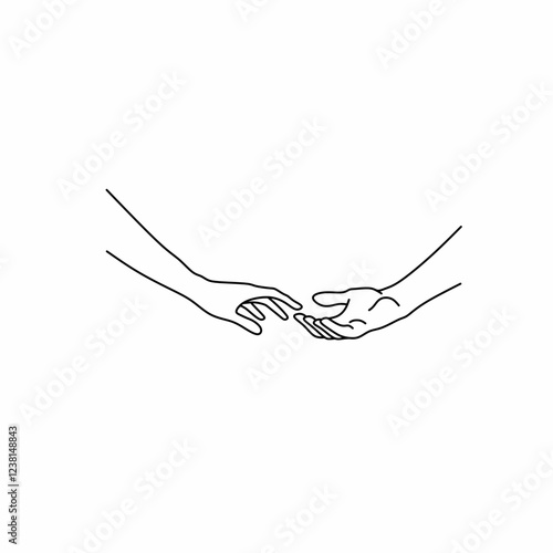 two hands of a woman and a man touching or holding each other romantically shows very deep love