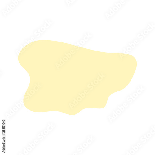 abstract blobs pastel yellow for background