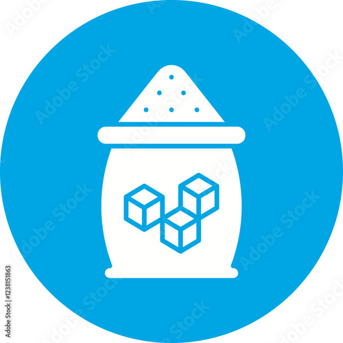 Sugar icon single vector illustration