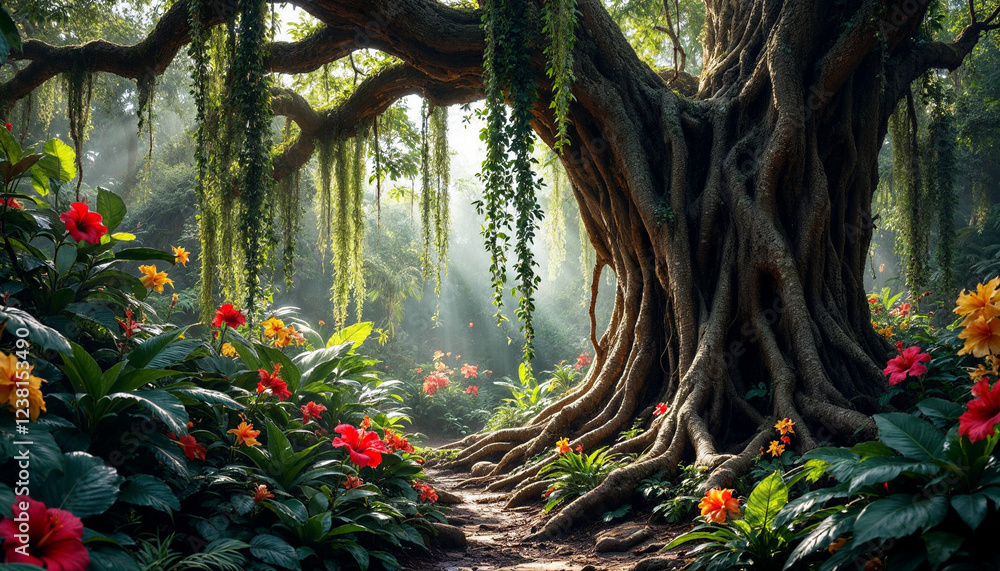 Fototapeta premium tree in the garden