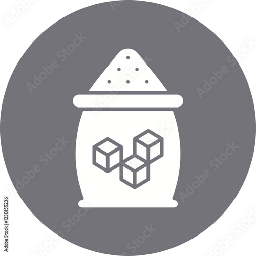 Sugar icon single vector illustration