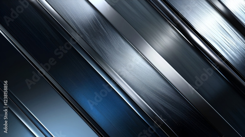 Diagonal metallic stripes, dark background, texture, design