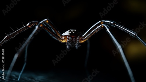 Wallpaper Mural Macro Photography of a Spider in the Dark Torontodigital.ca