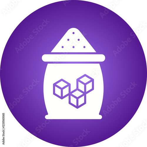Sugar icon single vector illustration
