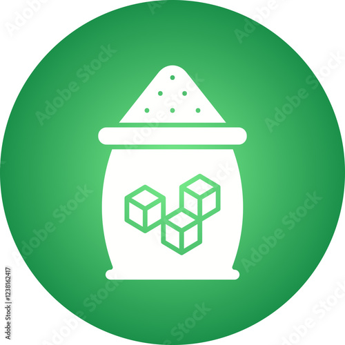 Sugar icon single vector illustration