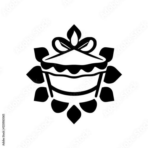Scrumptious Cake Design: A delectable pastry, perfect for birthdays or celebrations. This image showcases a delicious cake design, ideal for bakers and food enthusiasts.