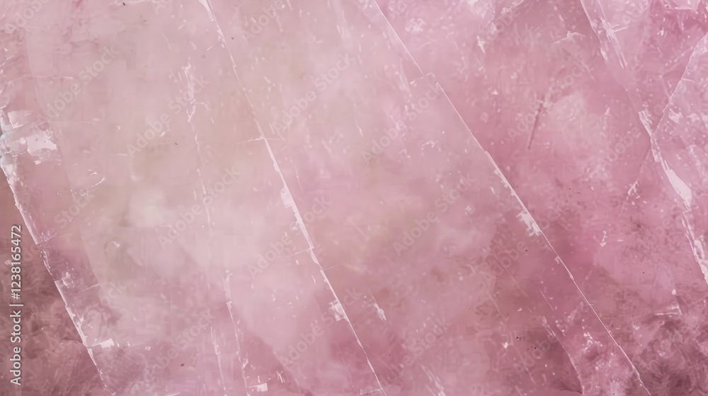 Fototapeta premium Rose Quartz Texture: A Delicate Pink Mineral Background