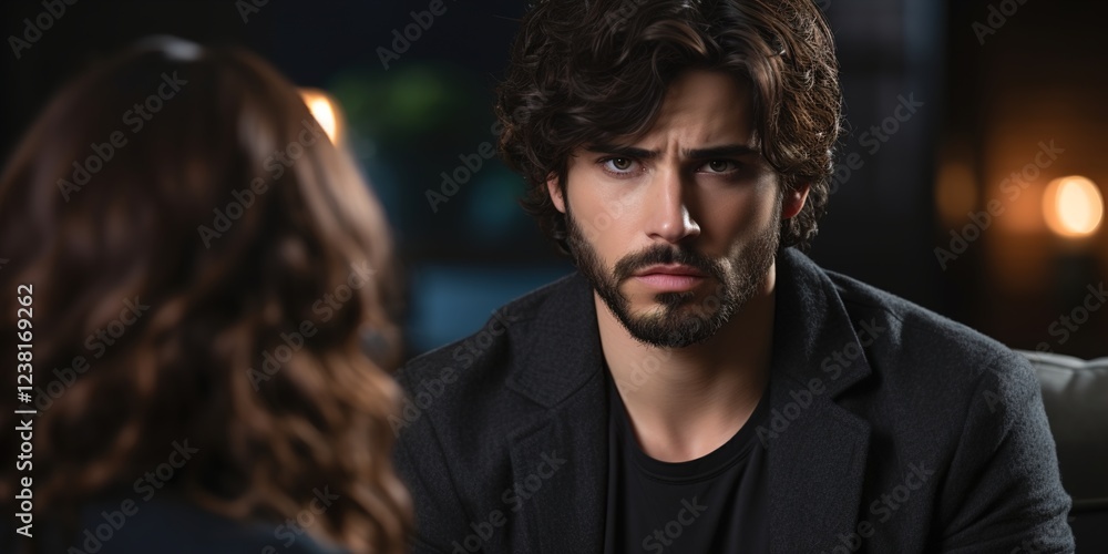 young man with a beard young man with a beard