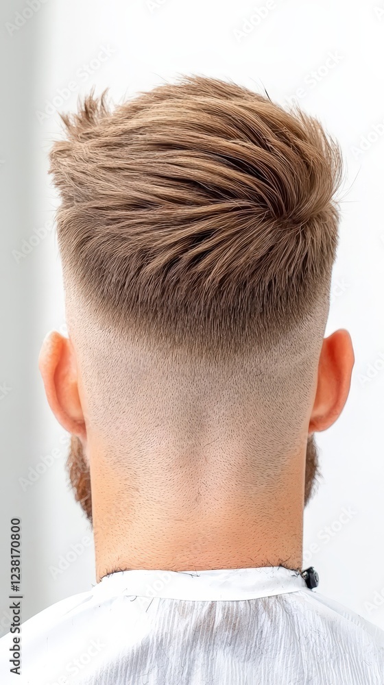Fototapeta premium A man with a shaved head and a beard