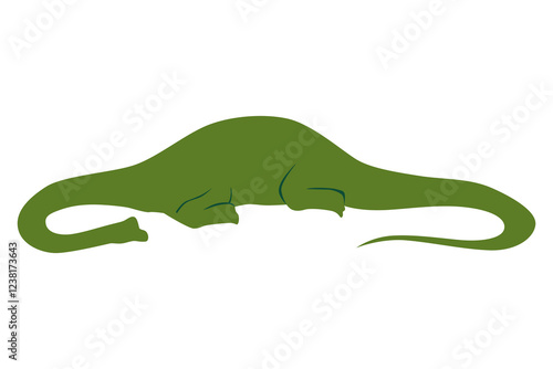 Dinosaurs silhouette. Dino monsters icon. Prehistoric reptile monster. Sketch vector illustration isolated on white