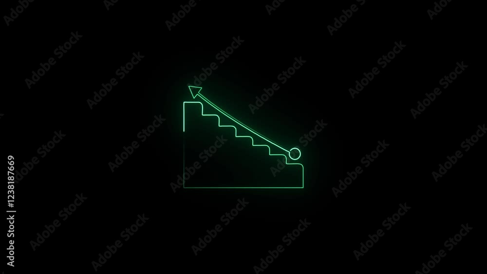 Business Growth Graph Chart Icon Animation – 4K Neon Glowing Line Motion, Financial Success, Investment, Market Analysis, Data Trends and Economic Growth. Business Growth Graph Chart Icon Animation – 4K Neon Glowing Line Motion, Financial Success, Investment, Market Analysis, Data Trends and Economic Growth.