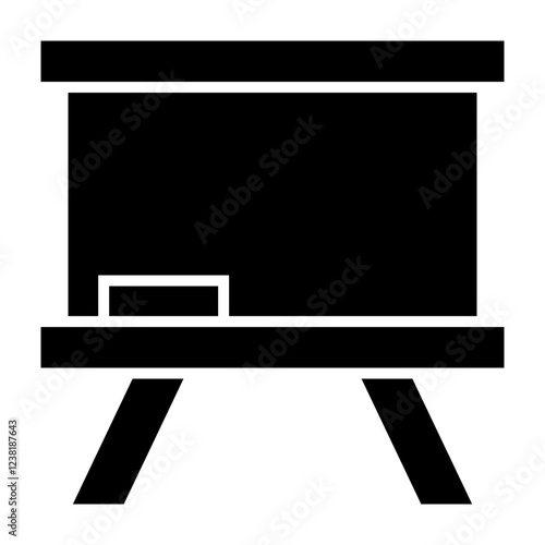 Whiteboard Glyph Icon Design