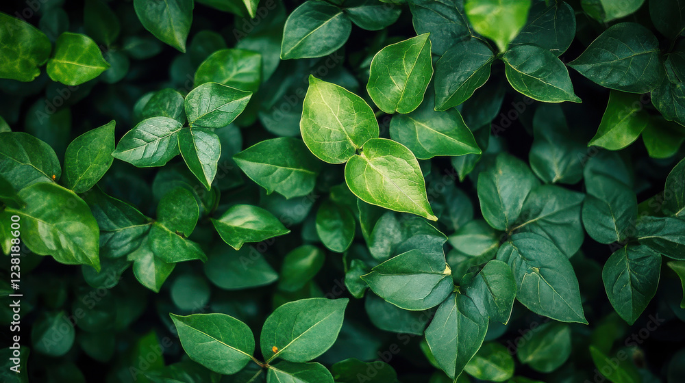 A close-up view of various green leaves showcasing their textures and colors. A close-up view of various green leaves showcasing their textures and colors.