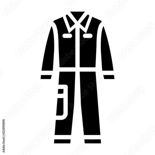 Coveralls Glyph Icon Design