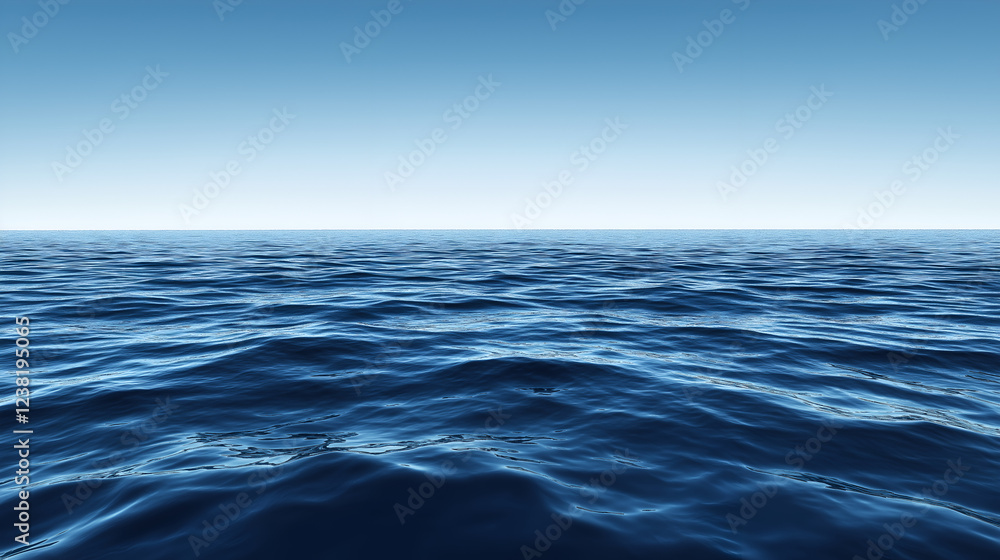 Dark blue ocean surface seen from underwater. Dark blue ocean surface seen from underwater.