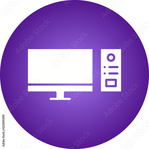 Computer icon single vector illustration