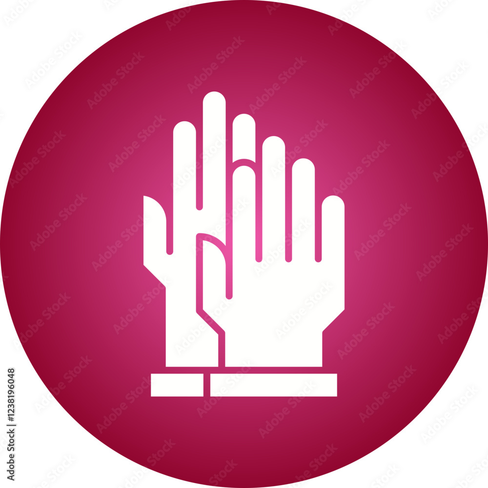 Gloves icon single vector illustration Gloves icon single vector illustration