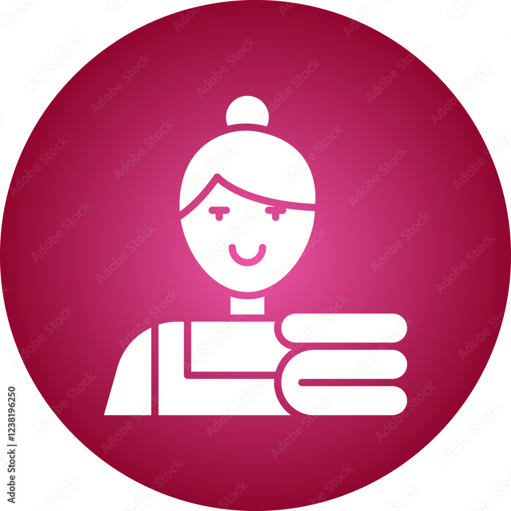 Maid icon single vector illustration Maid icon single vector illustration