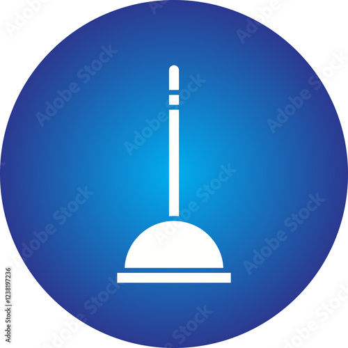 Plunger icon single vector illustration