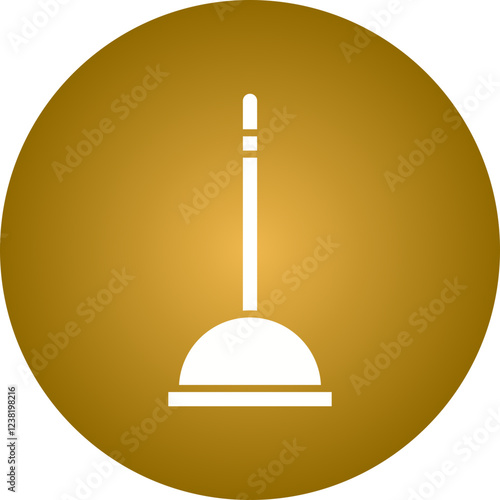 Plunger icon single vector illustration