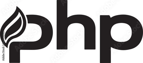 Isolated black php icon Vector, black php Silhouette,black php icon set, black php for logo,color black php Vector illustration, Vector Graphic, EPS 10 , clip art work