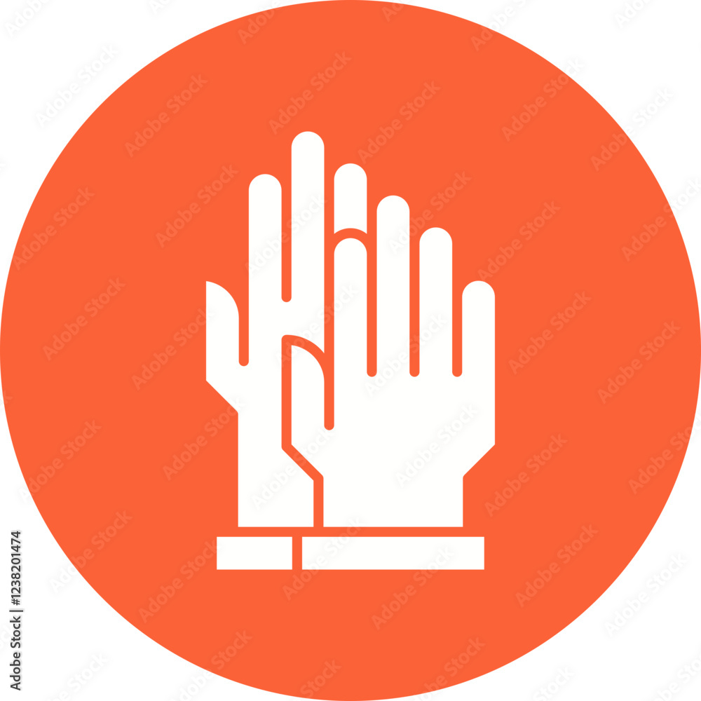 Gloves icon single vector illustration Gloves icon single vector illustration