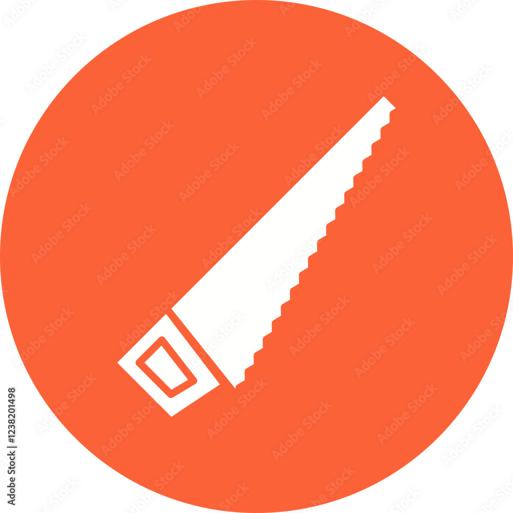 Handsaw icon single vector illustration Handsaw icon single vector illustration