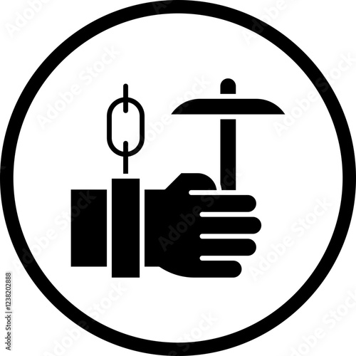 Forced Labour icon single vector illustration